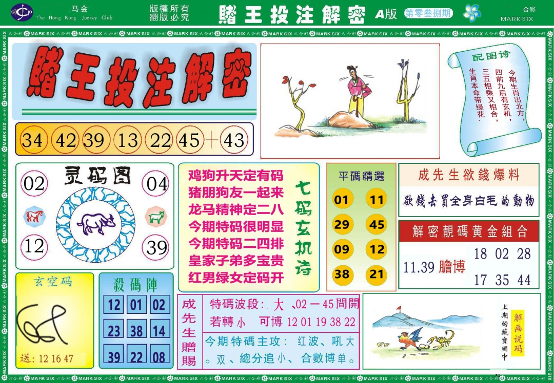 038期赌王投注解密[图]