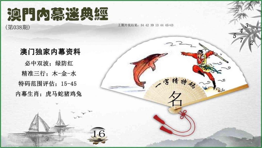 038期内幕秘典经[图]