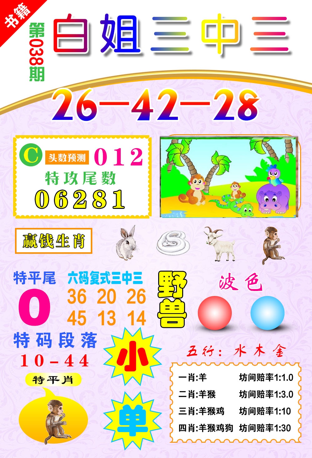 038期澳门白姐锦囊[图]