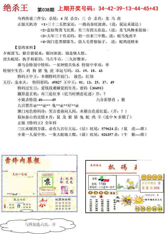 038期蓝天报(绝杀王)[图]