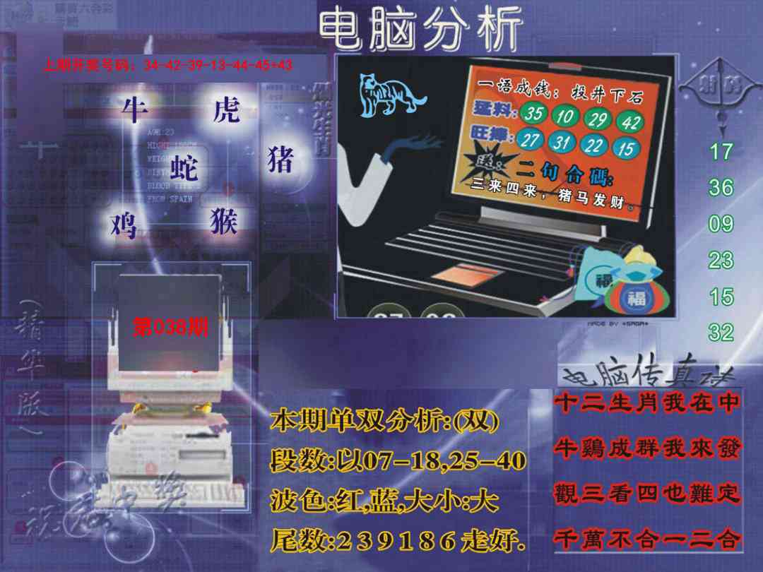 038期正版电脑分析贴士報[图]