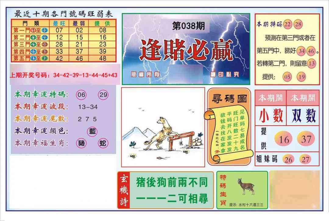 038期逢赌必羸[图]